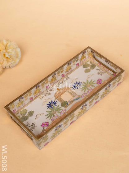 Digital Printed Peacock Tray  - 11 x 5 inch - WL5008