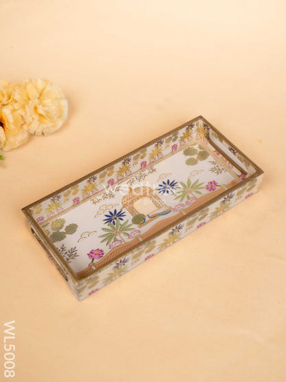 Digital Printed Peacock Tray  - 11 x 5 inch - WL5008