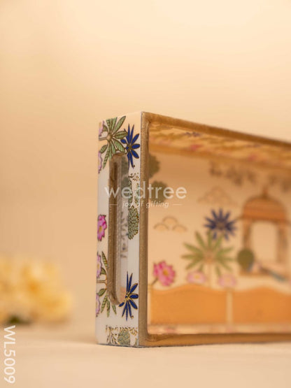 Digital Printed Peacock Theme Tray  - 13 x 7 inch - WL5009