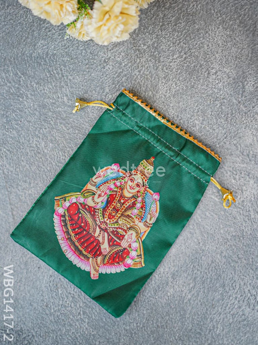 Digital Printed String Bag - Lakshmi - WBG1417-2