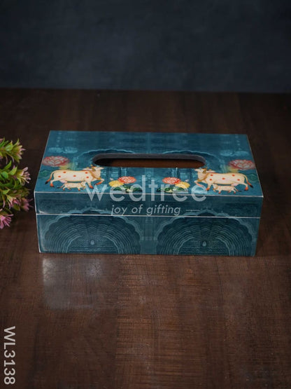 Digital Printed Tissue Box with Pichwai Prints - WL3138