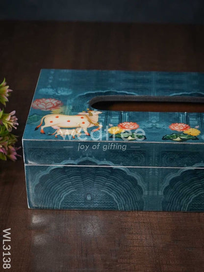 Digital Printed Tissue Box with Pichwai Prints - WL3138