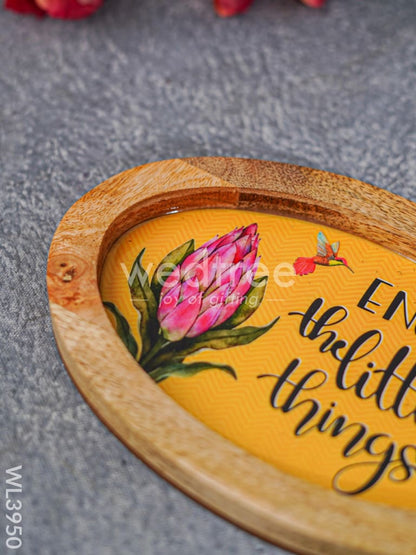 Digital Printed Wooden Oval Platter - WL3950