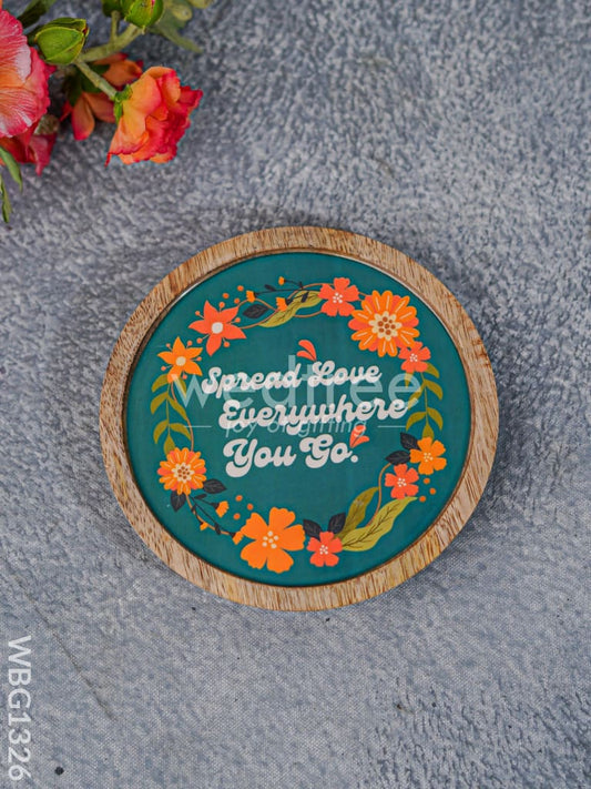 Digital Printed Wooden Round Platter - WBG1326