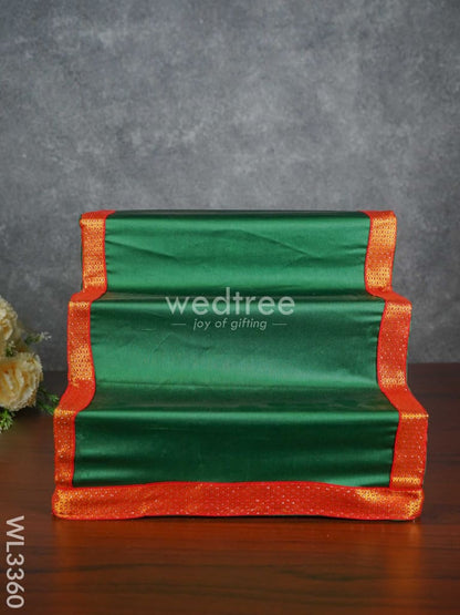 Dismantible 3 Step Golu Stand with Silk Fabric Cover - WL3360