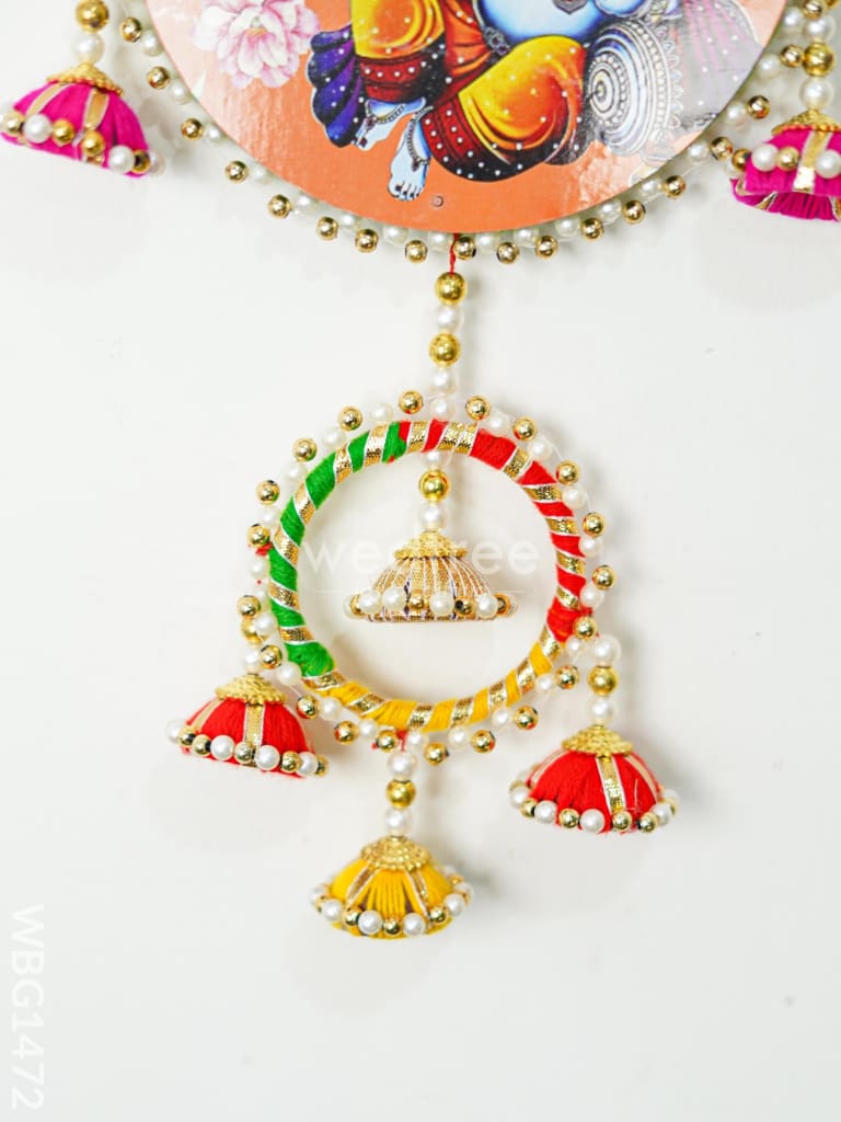 Divine Thoran - Ganesha Wall Hanging With Decorative Bells - WBG1472
