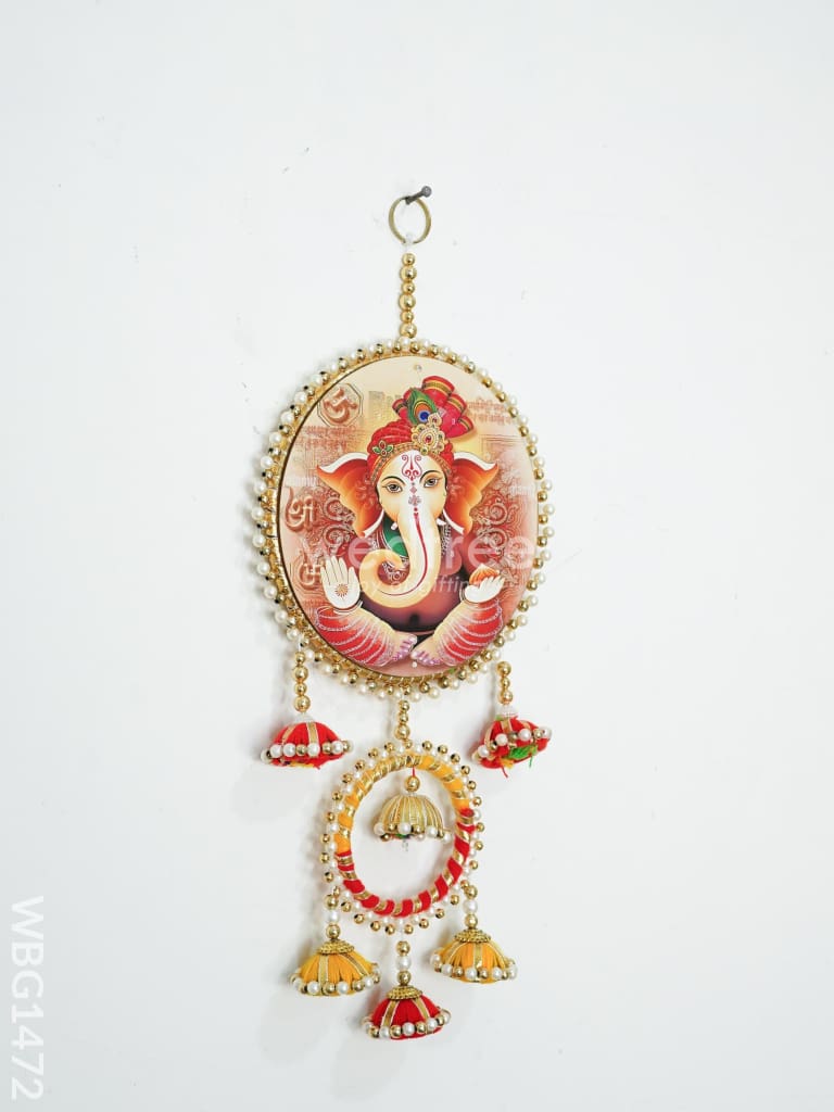 Divine Thoran - Ganesha Wall Hanging With Decorative Bells - WBG1472