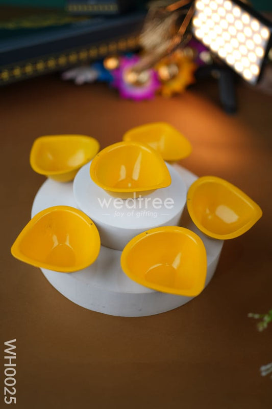 Diya Pack 2 - Metal Diya - Set of 6 - WH0025