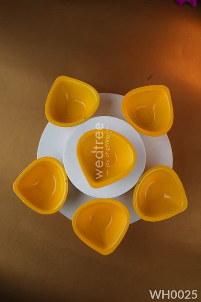Diya Pack 2 - Metal Diya - Set of 6 - WH0025