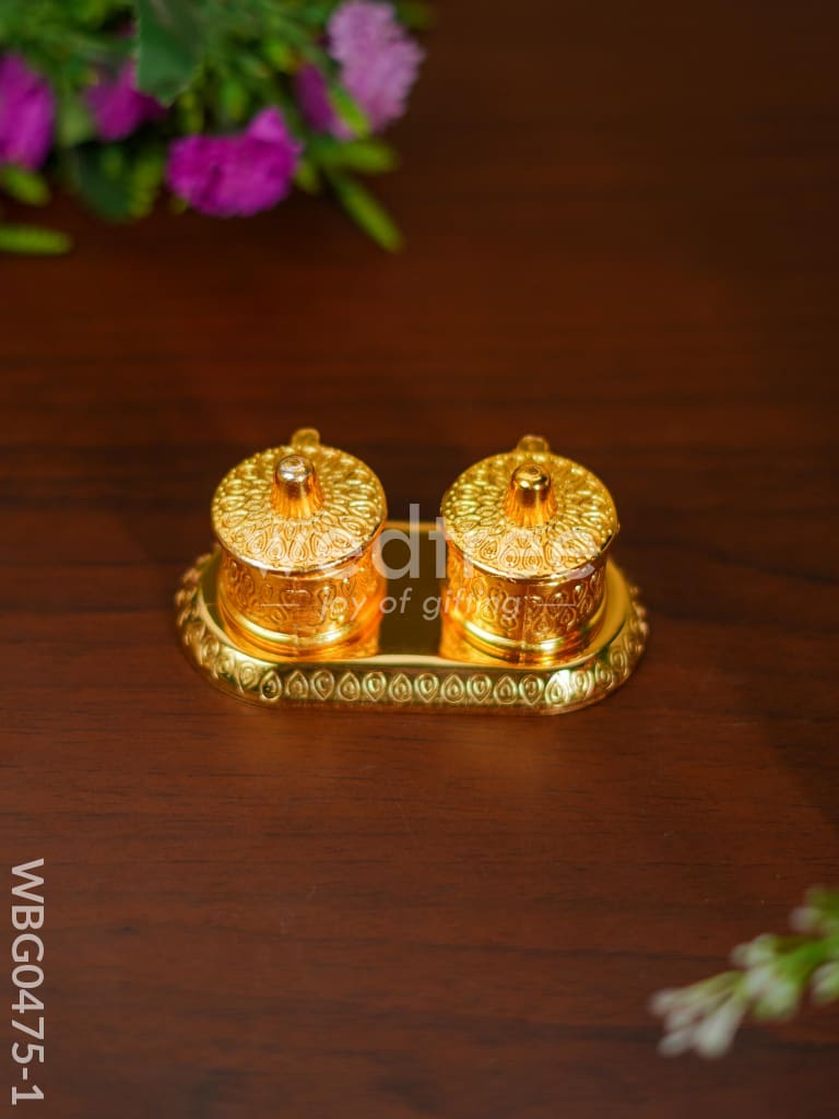 Double Kumkum Holder - WBG0475