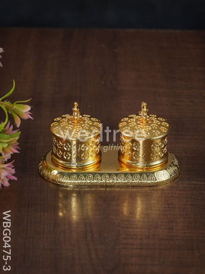 Double Kumkum Holder - WBG0475