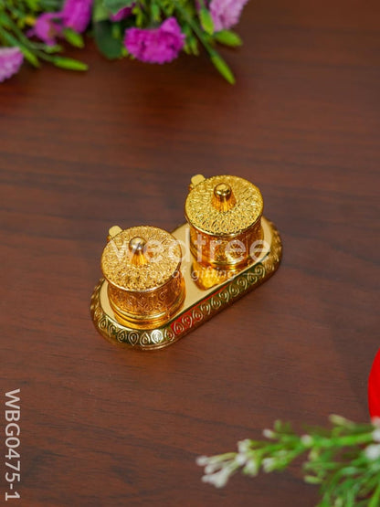 Double Kumkum Holder - WBG0475