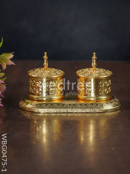 Double Kumkum Holder - WBG0475