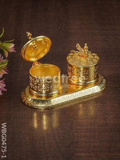 Double Kumkum Holder - WBG0475
