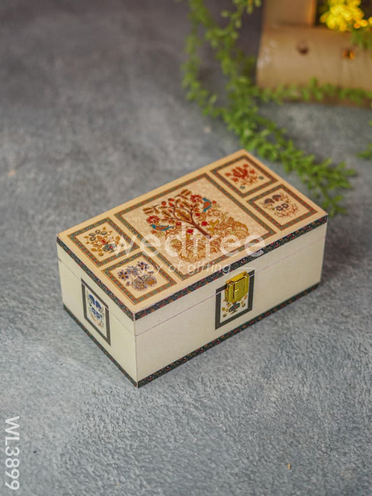 Dry Fruit Box with Peacock and Tree - WL3899