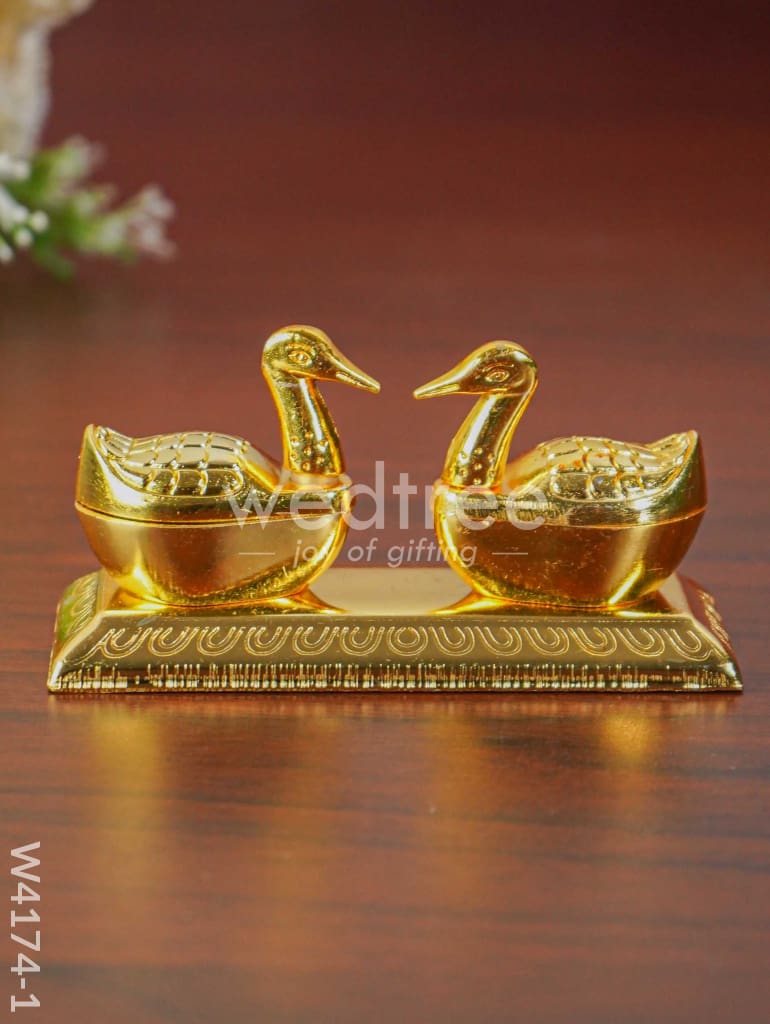 Duck Double Kumkum holder - W4174