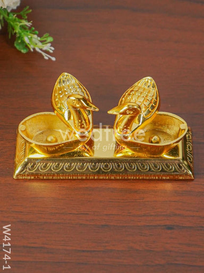 Duck Double Kumkum holder - W4174