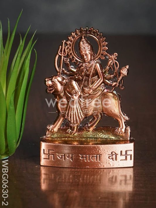 Durga Murthi Medium - Copper Antique Finish - WBG0630-2