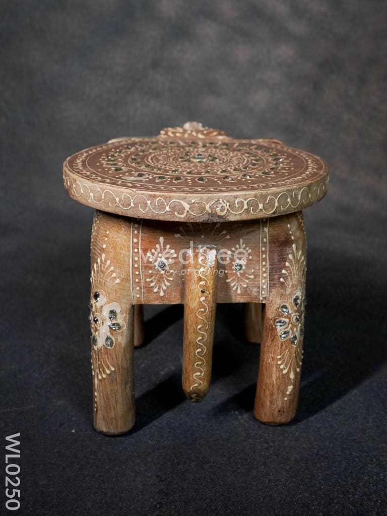 Elephant stool - 8 inch (White) - WL0250