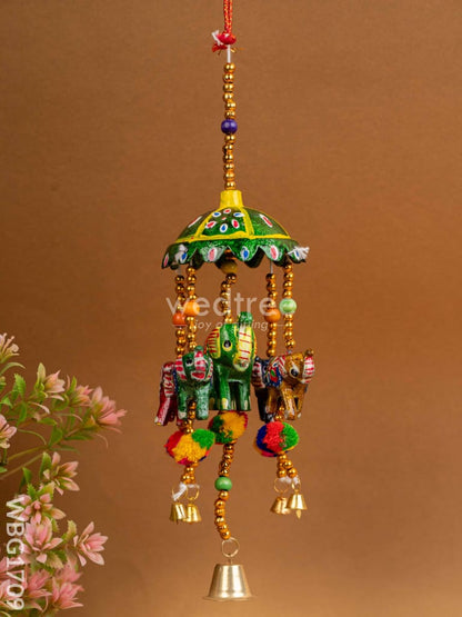 Elephant Thoran with Bells - 17 inch -  WBG1709