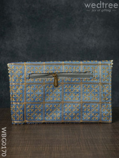 Embroidery Clutch Purse with Cross Design - WBG0170