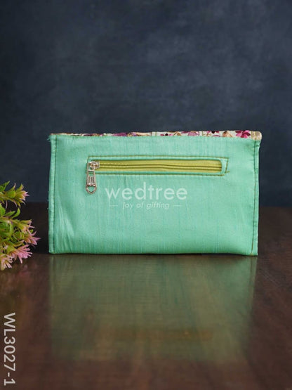Envelope Style Sling Bag with Floral Embroidery - WL3027