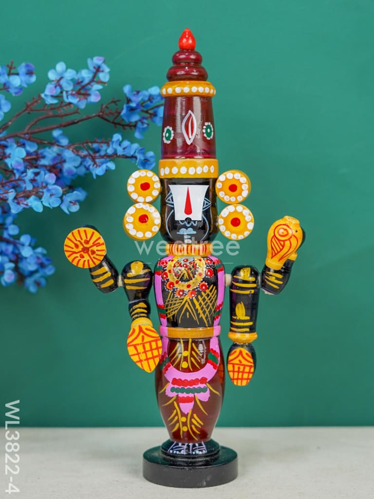 Etikoppaka Toy - Tirupathi Balaji - 12 inch - WL3822-4