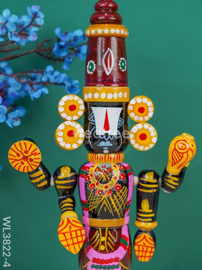 Etikoppaka Toy - Tirupathi Balaji - 12 inch - WL3822-4