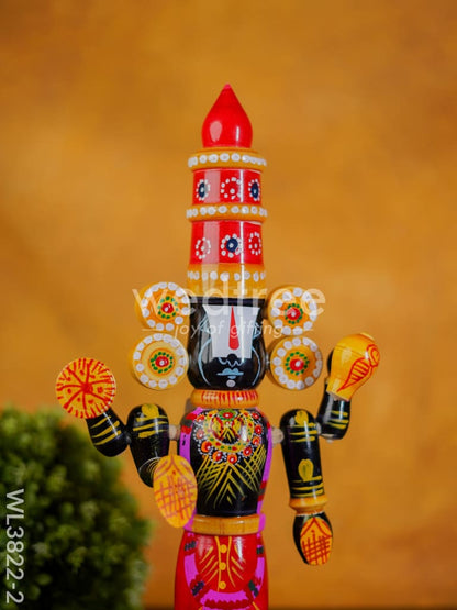 Etikoppaka Toy - Tirupathi Balaji - 16 inch - WL3822-2