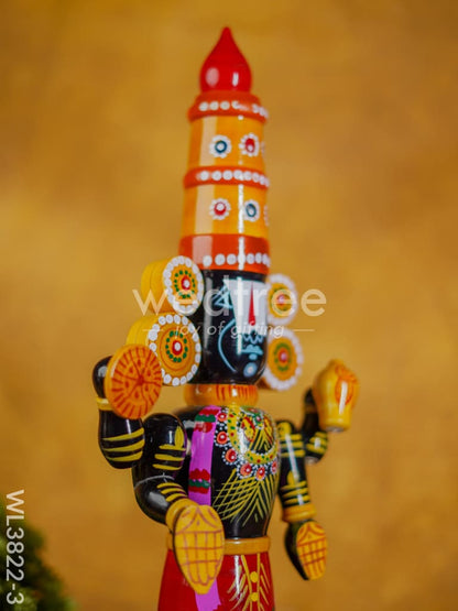 Etikoppaka Toy - Tirupathi Balaji - 19 inch - WL3822-3