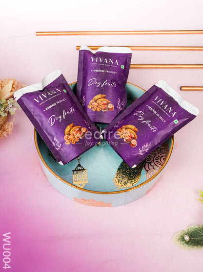 Festive Combo - Peacock Tray with Candle Holder & Dry Fruits - WU004