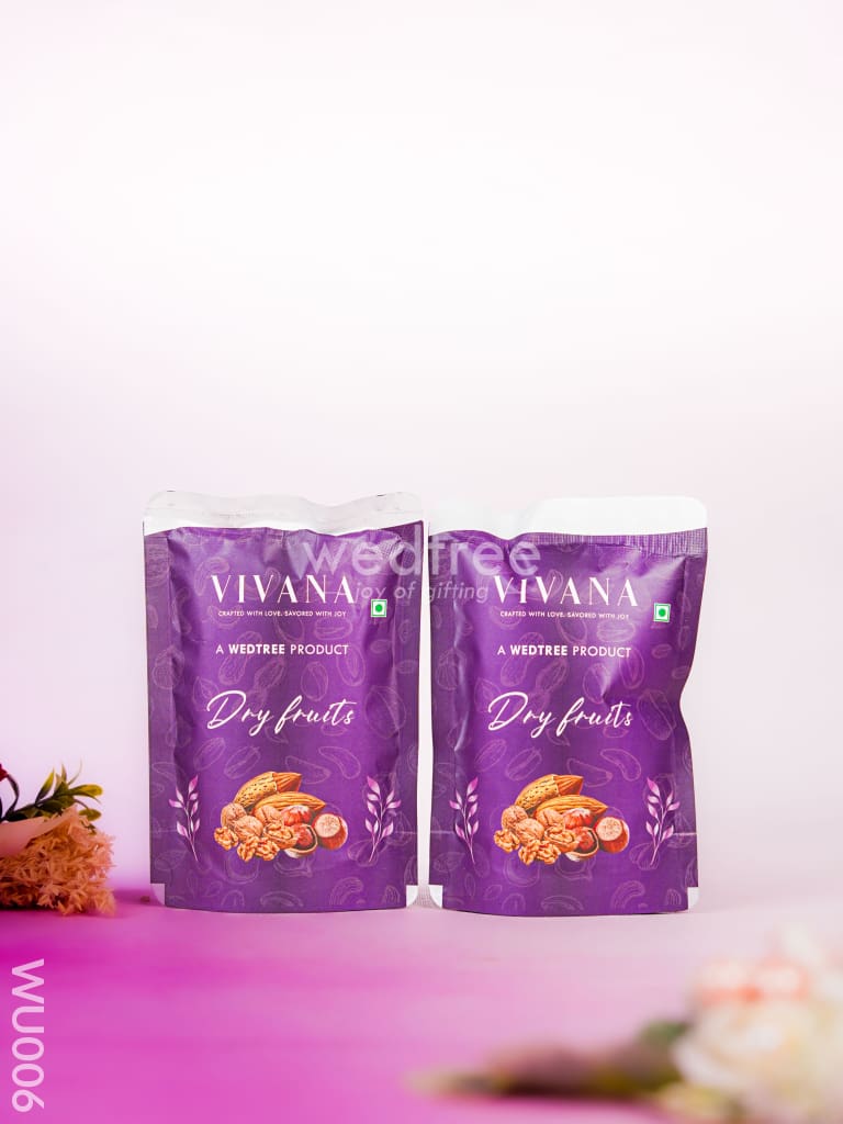 Festive Combo - Pichwai Tray with Dry Fruit Jar & Dry Fruits - WU006