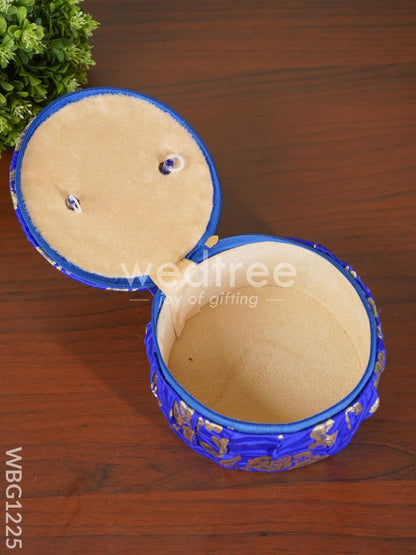 Floral Design Bangle Box with Handle - 6.5 inch - WBG1225