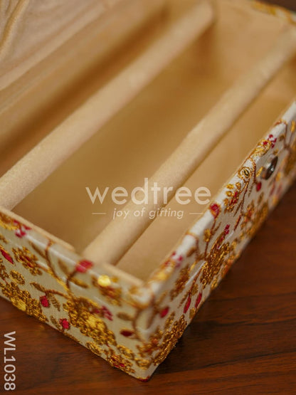 Floral Designed Jewellery Holder - (11x7) - WL1038