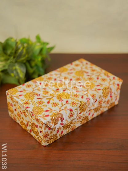 Floral Designed Jewellery Holder - (11x7) - WL1038
