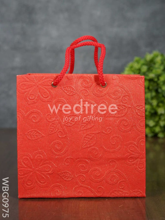 Floral Embossed Paper Bag - WBG0975
