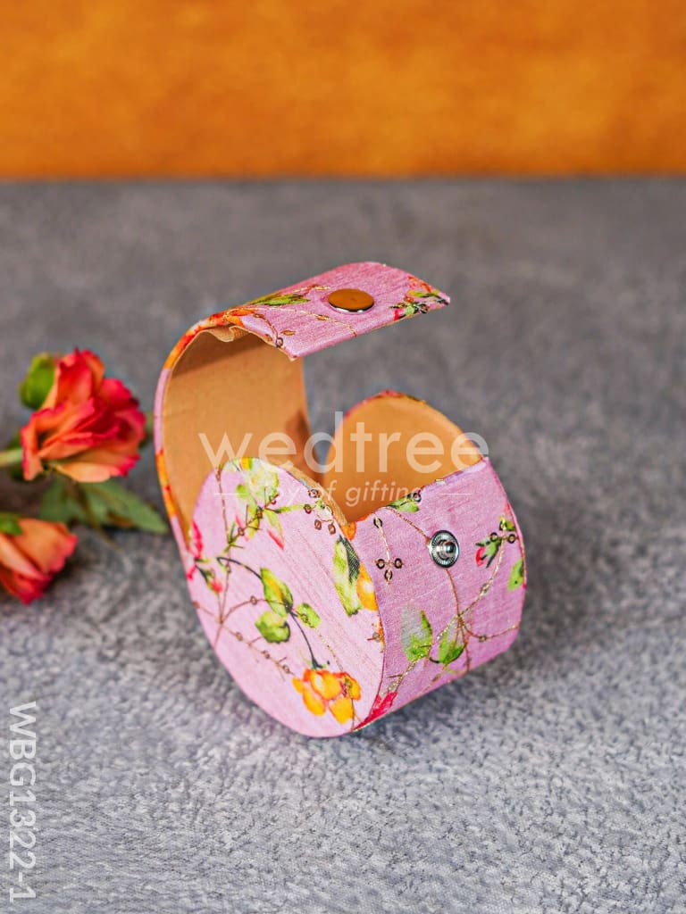 Floral Embroidery Bangle Box - WBG1322