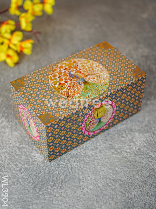 Floral Peacock Dry Fruit Box - WL3904