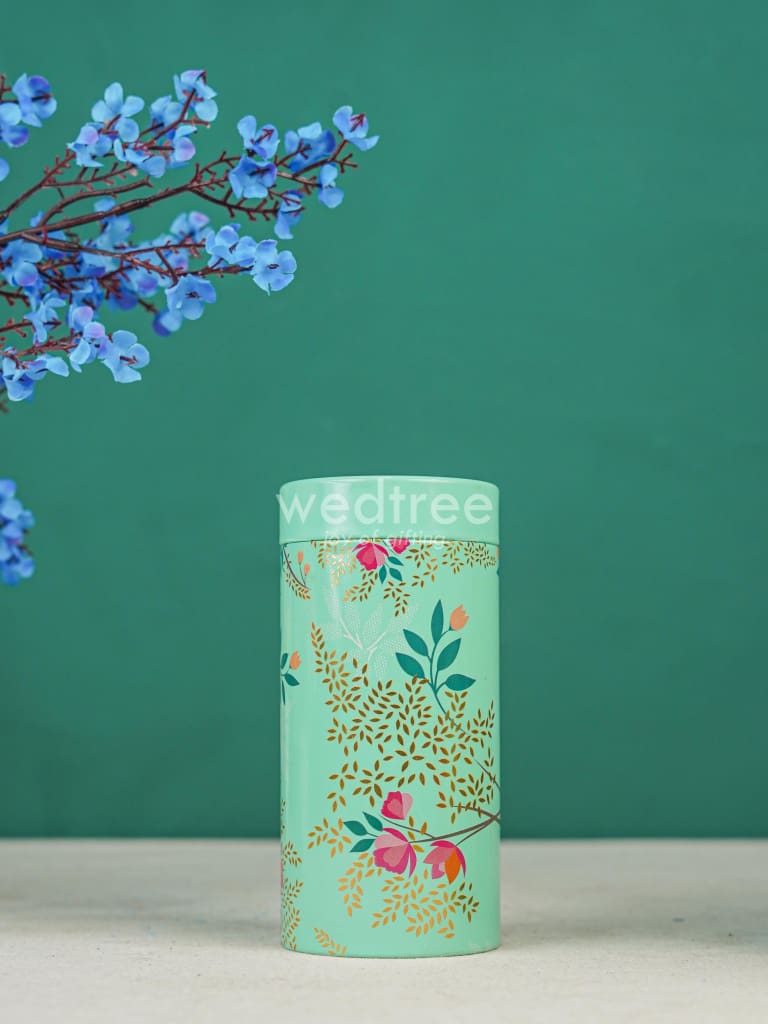 Floral Printed Tin Box with Handle - Set of 3 - WL4371