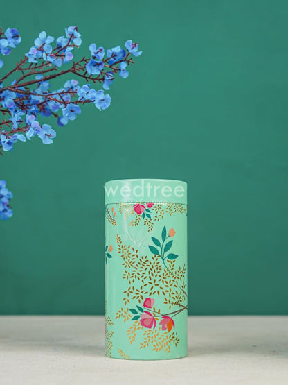 Floral Printed Tin Box with Handle - Set of 3 - WL4371
