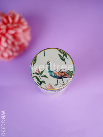 Floral Printed Tin Jar - WBG1330