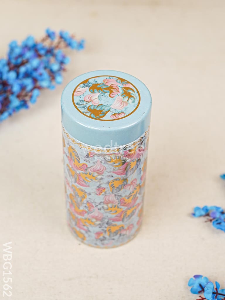 Floral Printed Tin Jar - Wbg1562 Jars & Boxes Rg