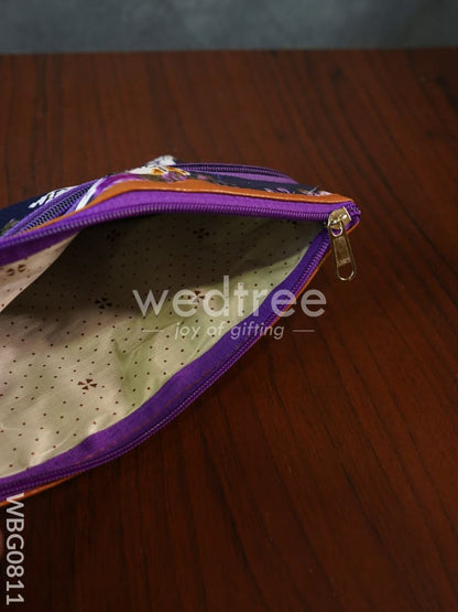 Floral Purse with Faux Leather - WBG0811