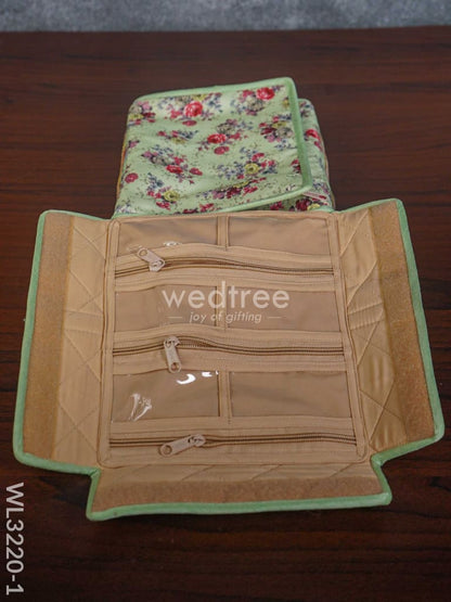 Foldable Jewel Pouch with Handle (8.5x8) - WL3220