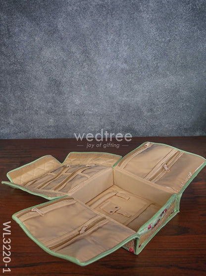 Foldable Jewel Pouch with Handle (8.5x8) - WL3220