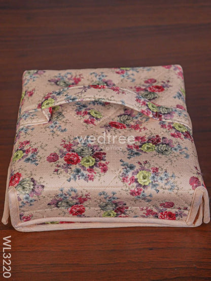 Foldable Jewel Pouch with Handle (8.5x8) - WL3220