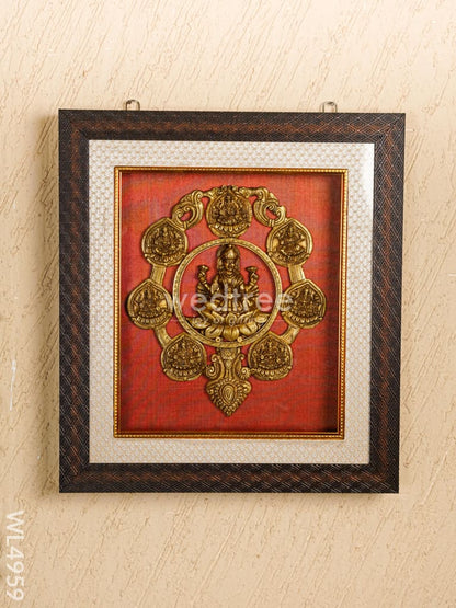 Frame: Brass Ashtalakshmi - 13*11 inch - WL4959