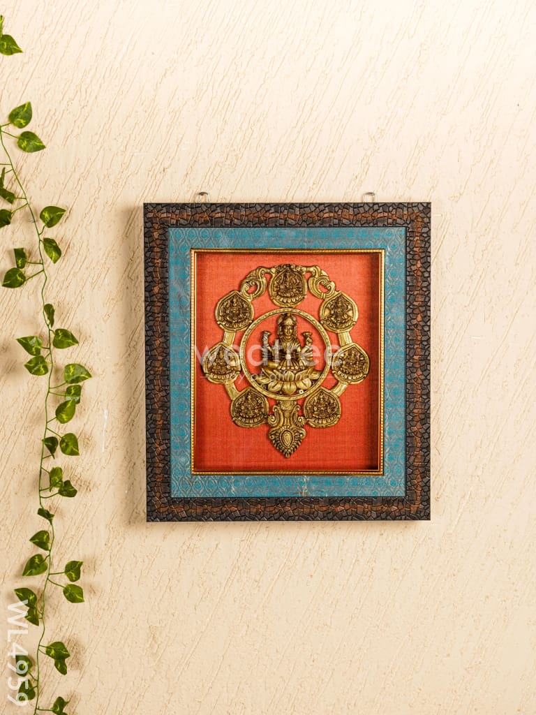 Frame: Brass Ashtalakshmi - 13*11 inch - WL4959