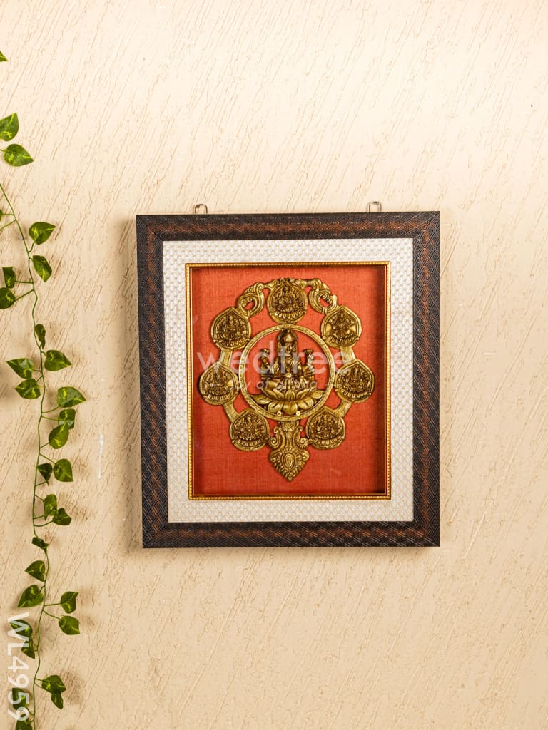 Frame: Brass Ashtalakshmi - 13*11 inch - WL4959