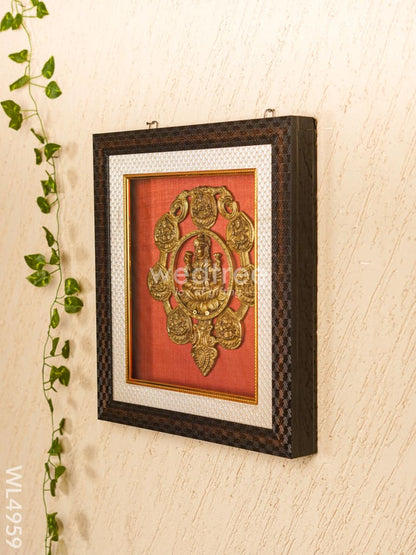 Frame: Brass Ashtalakshmi - 13*11 inch - WL4959